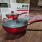 Wok Acero Inoxidable Doral Montecarlo Rojo 26 cm - Miniatura 5