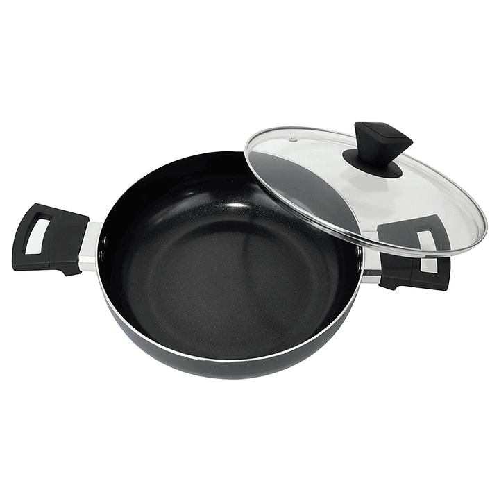 ARROCERA DORAL LOMBARDI CON TAPA 24CM NEGRO 3