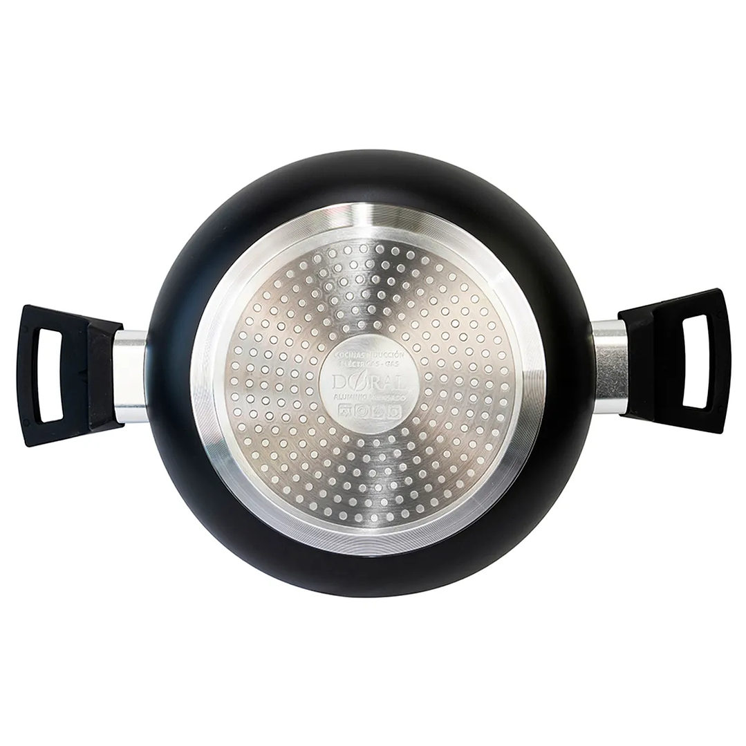 ARROCERA DORAL LOMBARDI CON TAPA 24CM NEGRO 4