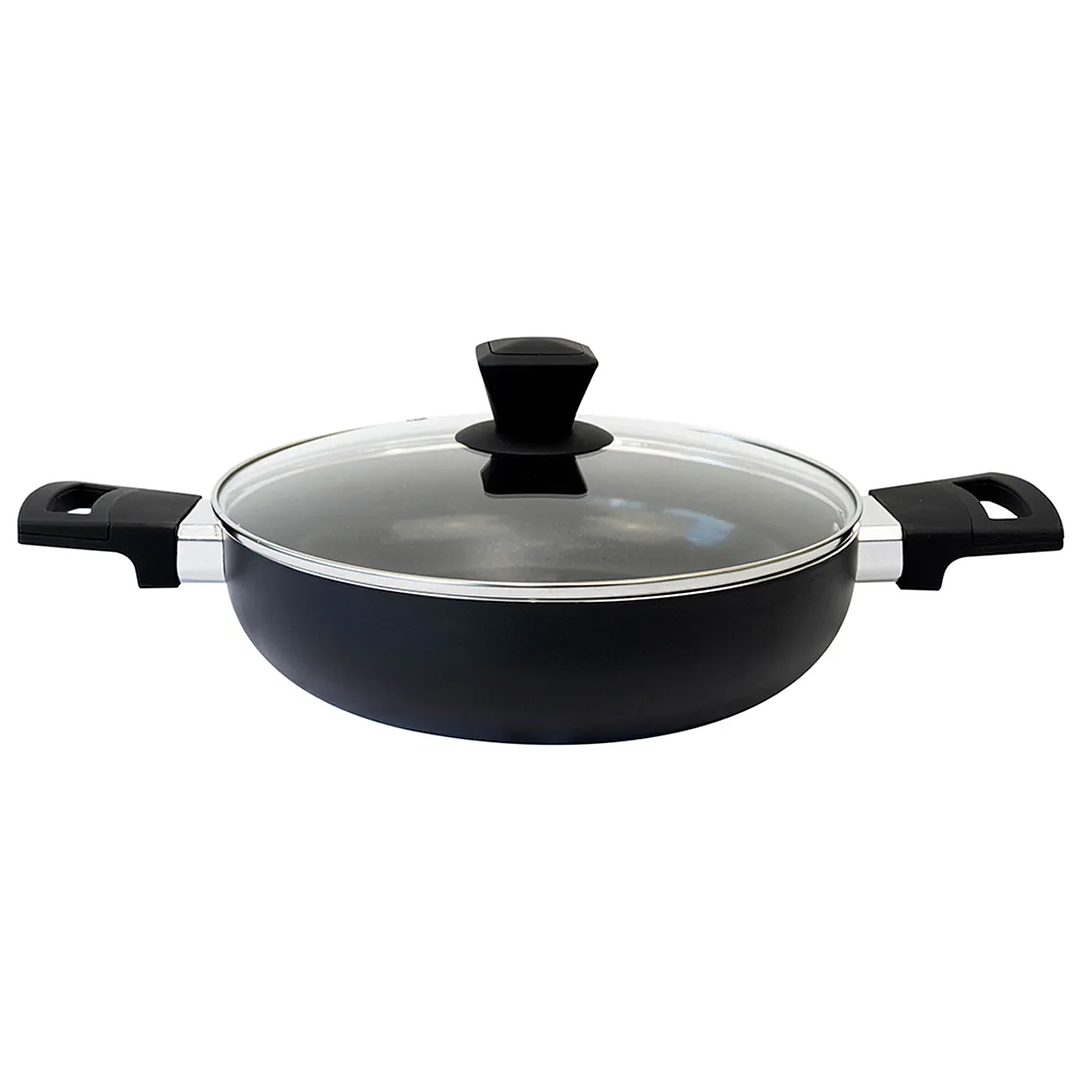 ARROCERA DORAL LOMBARDI CON TAPA 26CM NEGRO 2