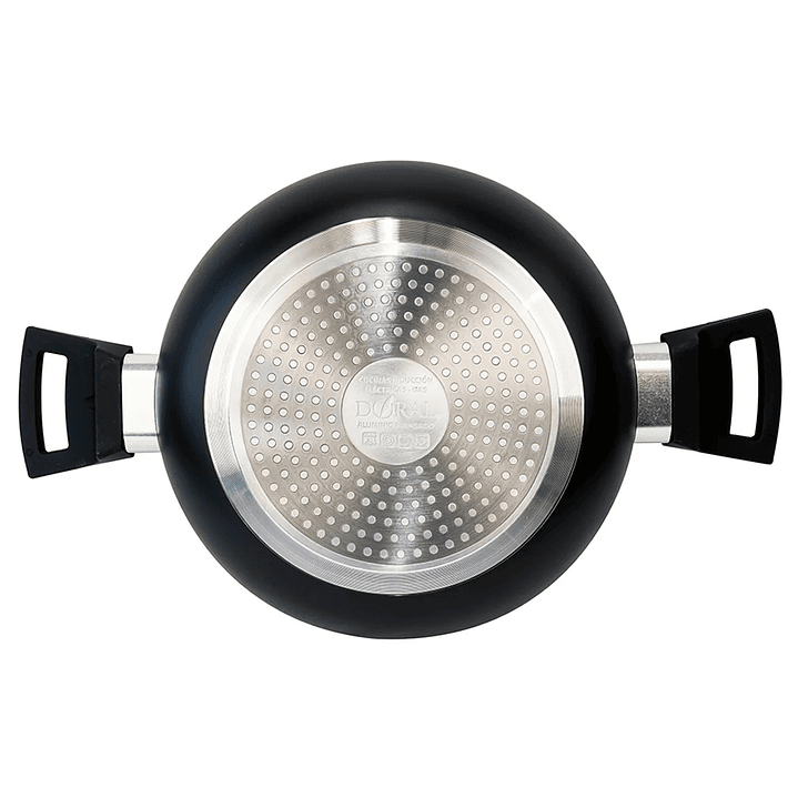 ARROCERA DORAL LOMBARDI CON TAPA 26CM NEGRO 4