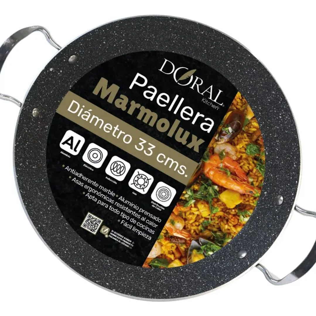 Paellera Marmolux 33 Cm Doral Grafito 1