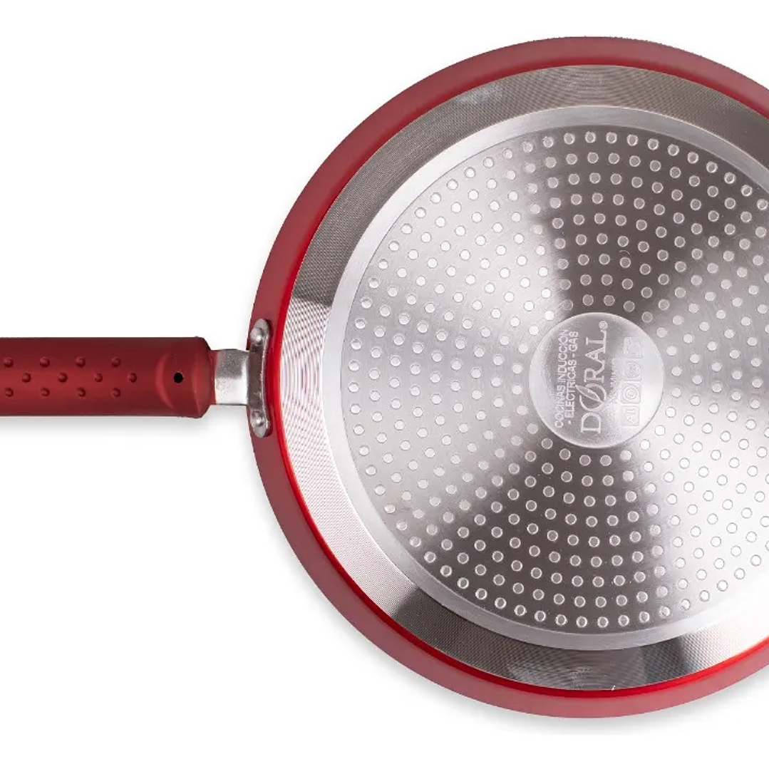 Panquequera Titanio 26 Cms 0.7 L Doral Color Rojo 4