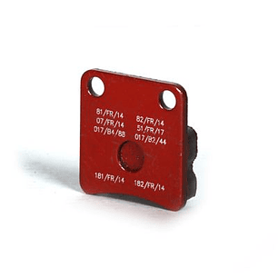 Pastilla de freno roja trasera Mini o delantera DD2 y KZ