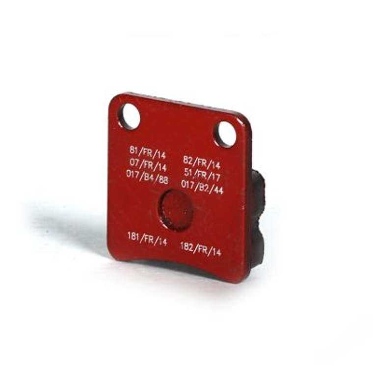 Pastilla de freno roja trasera Mini o delantera DD2 y KZ 1