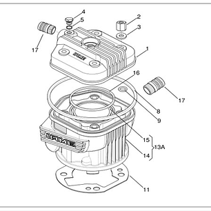 17 - Conector de tubería de agua