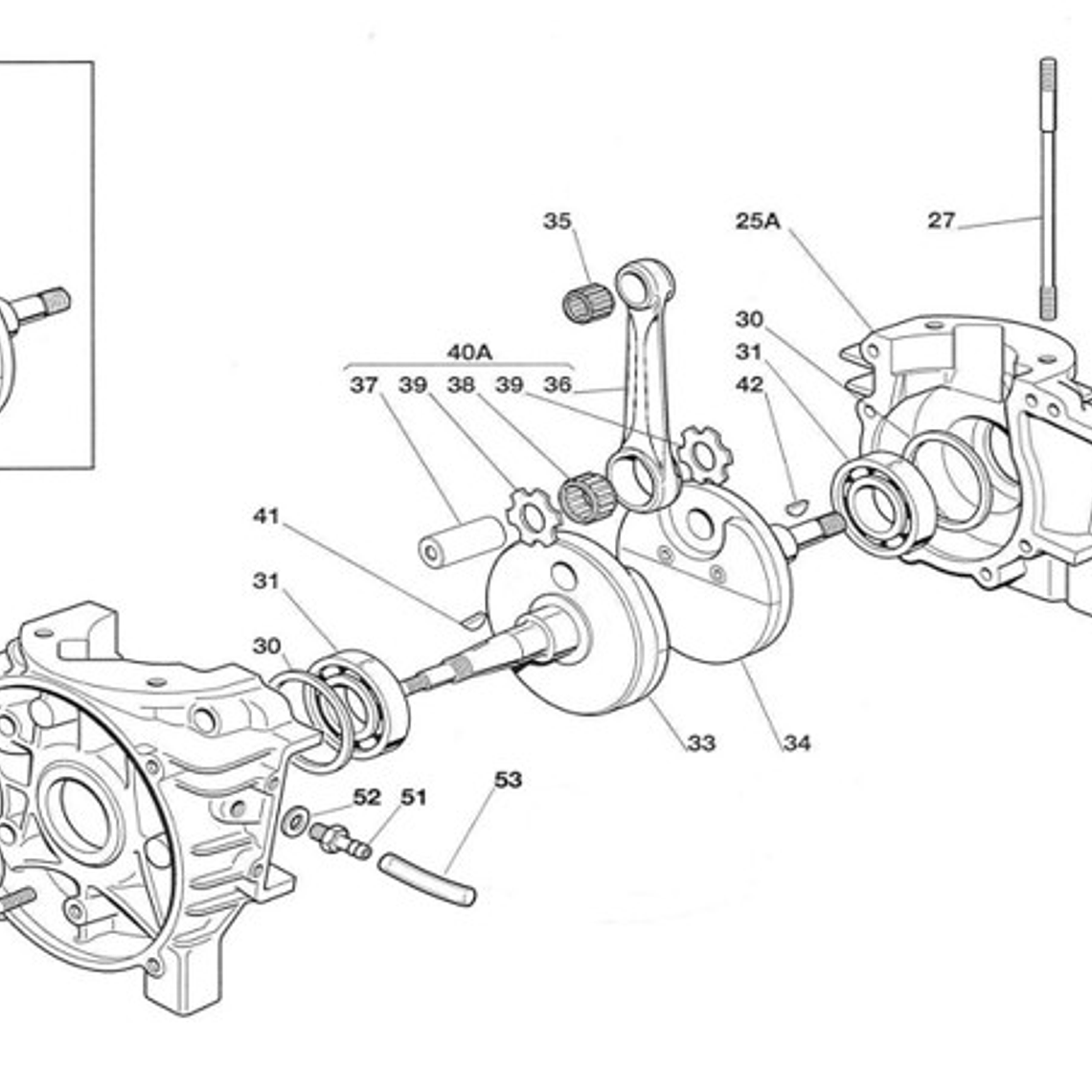 42 - Magneto/Sprocket Shaft End Key 1