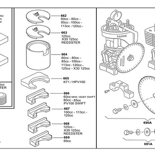 662 - Cigüeñal Placa 60/85/100Cc