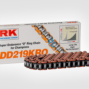 Cadena XAM RK Cerrada (O-Ring) Naranja