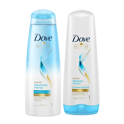 Shampoo + Acondicionador Dove Hidratación Intensa 400 ML 