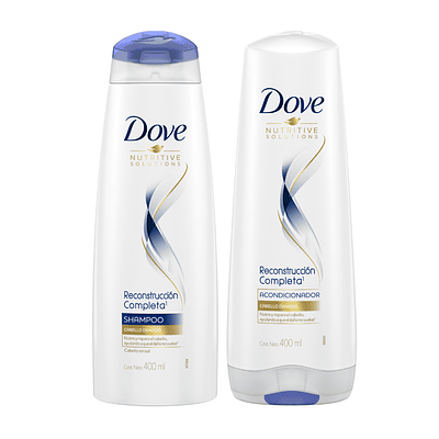 Shampoo + Acondicionador Dove Reconstrucción Completa 400 ML