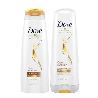 Shampoo + Acondicionador Dove Óleo Nutrición 400 ML