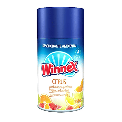 Desodorante Ambiental Aroma Citrus 250 ml. Winnex