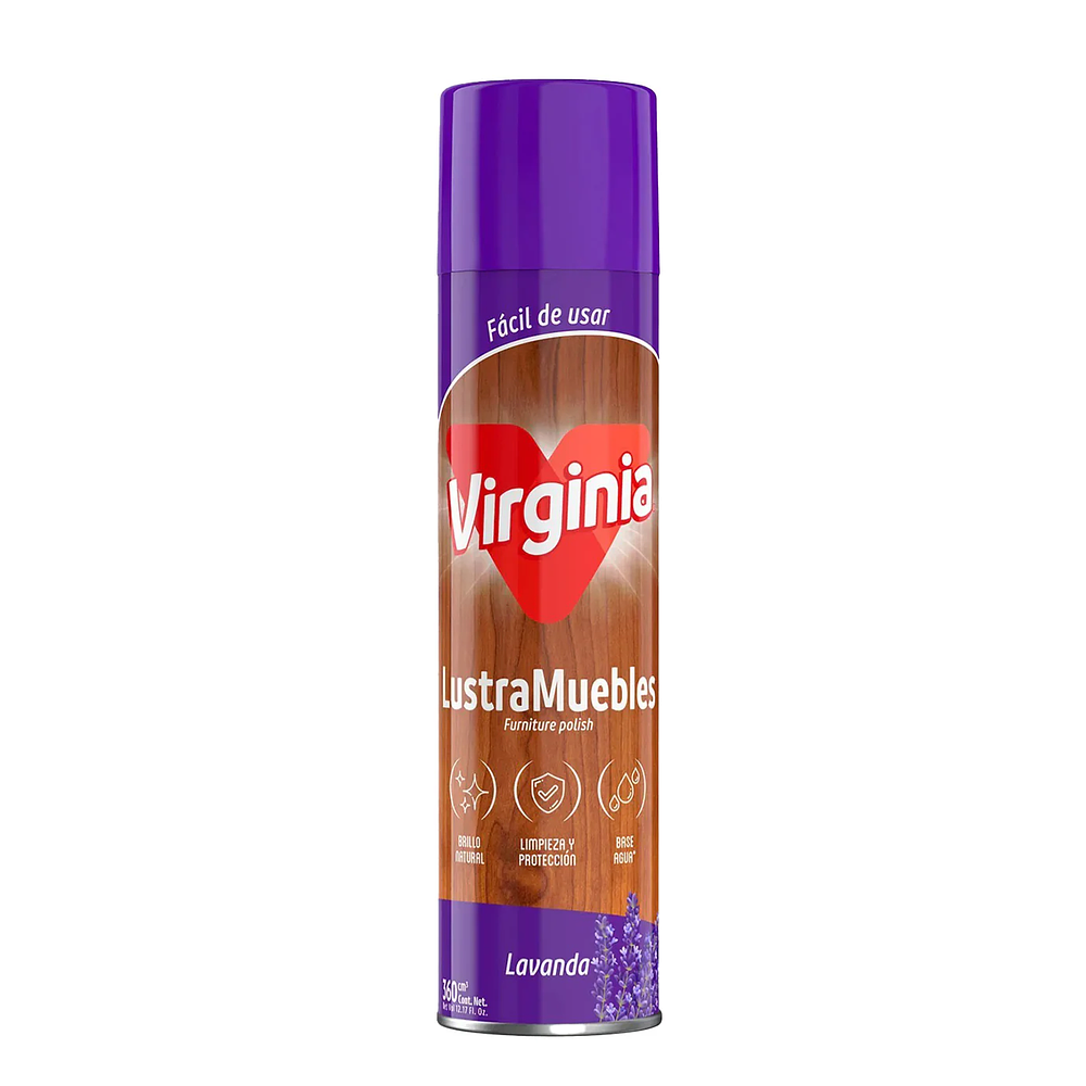 LUSTRA MUEBLES SPRAY VIRGINIA LAVANDA 360 ML.