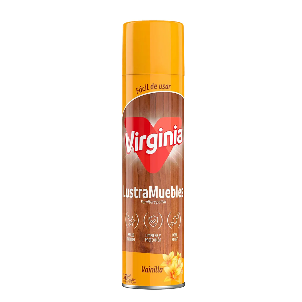 LUSTRA MUEBLES SPRAY VIRGINIA VAINILLA 360 ML.