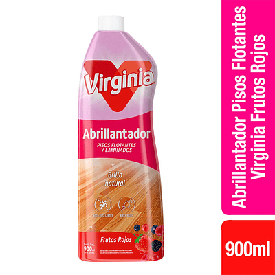 Abrillantador Piso Flotante Virginia Frutos Rojos 900 ml