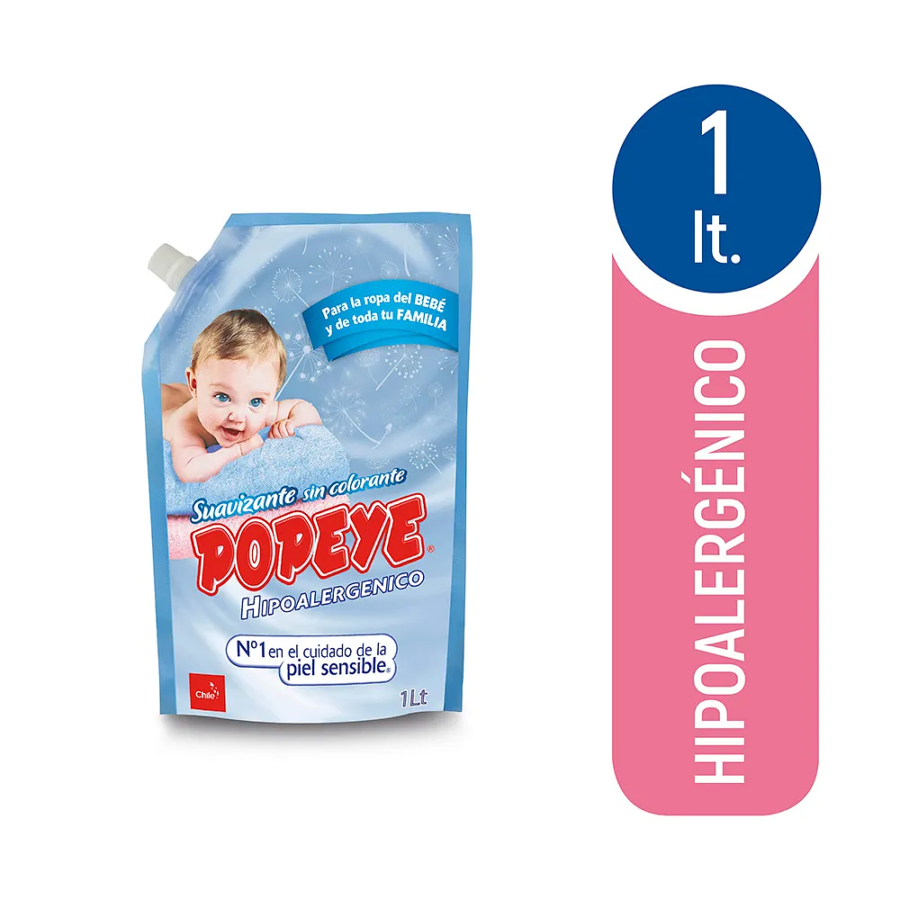 SUAVISANTE HIPOALERGENICO POPEYE 1 LITRO