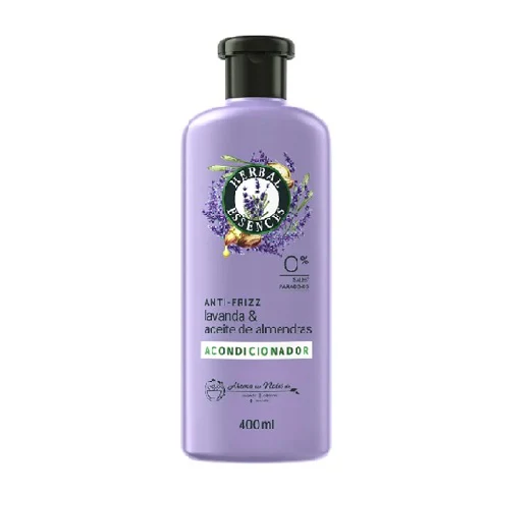ACONDICIONADOR HERBAL LAVANDA & ACEITE DE ALMANDRAS 400ML.
