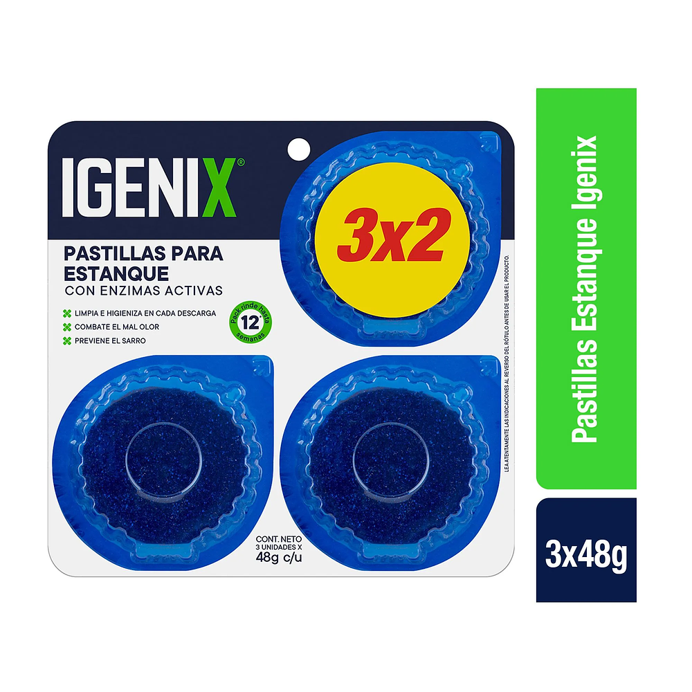 Igenix Pastilla estanque 3 unidades Igenix