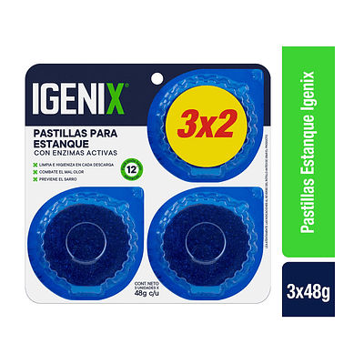 Igenix Pastilla estanque 3 unidades Igenix
