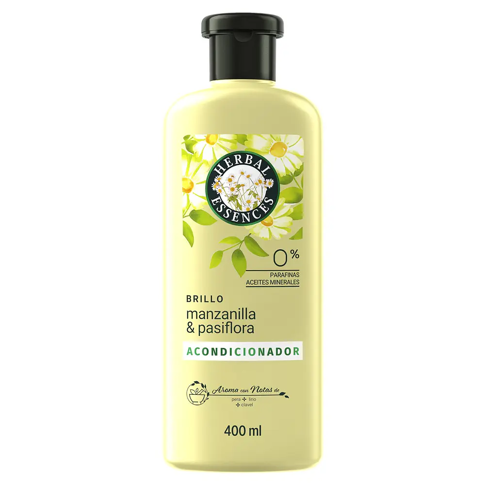ACONDICIONADOR HERBAL MANZANILLA Y PASIFLORA 400ML.