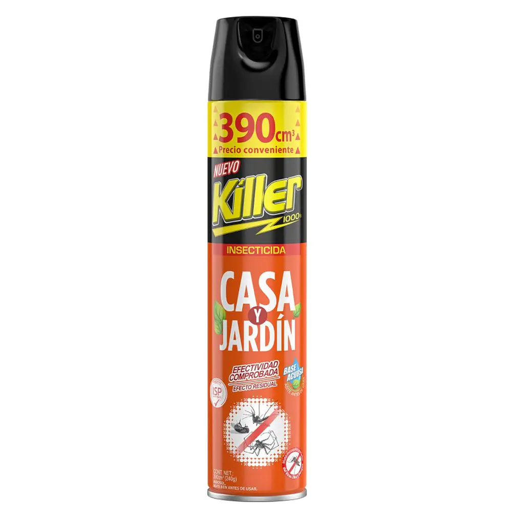 Insecticida Casa Jardín Killer 390 cc.