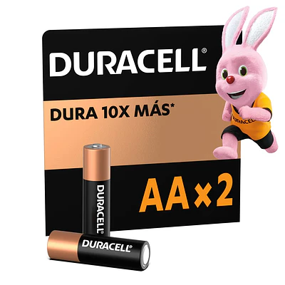 PILAS DURACELL AA PACK 2 UNIDADES