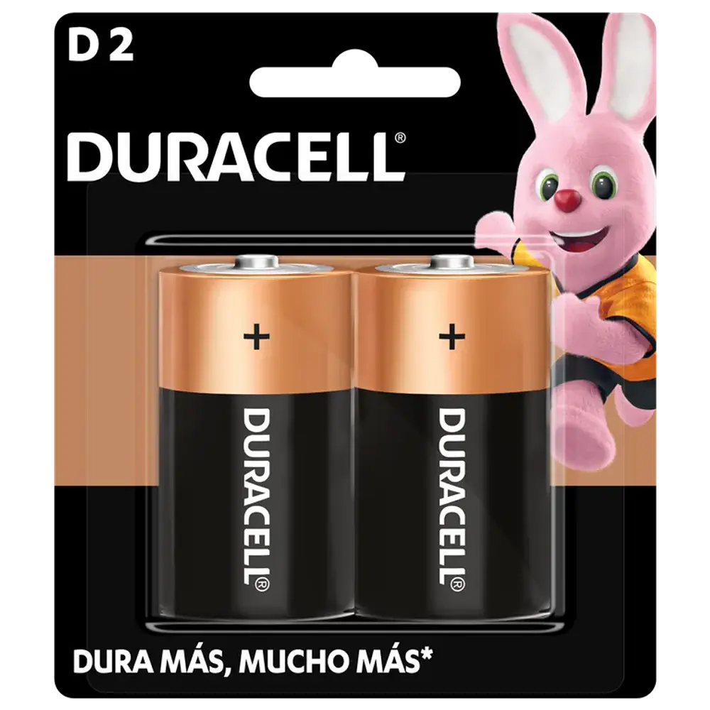 PILAS DURACELL D2 PACK 2 UNIDADES