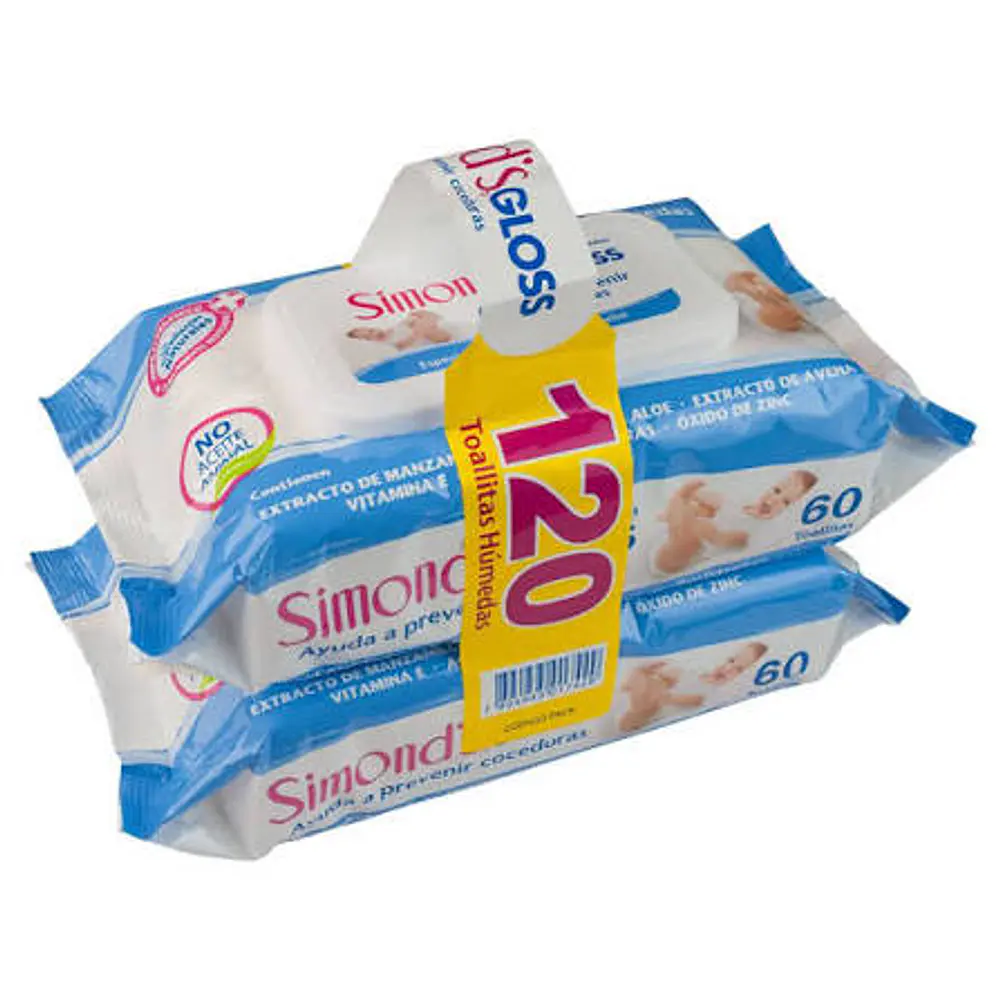 Pack toallita húmeda Simonds gloss 2 un de 60 un