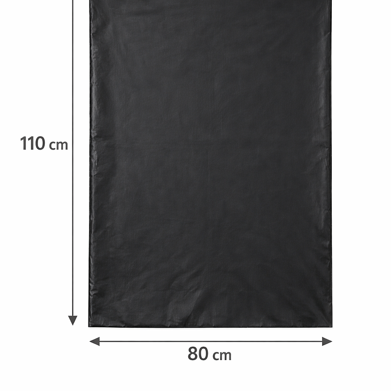 Bolsa de Basura 80×110 cm Negra Reforzada, Venta por Kilo $3.100, aprox. 10 Bolsas 1