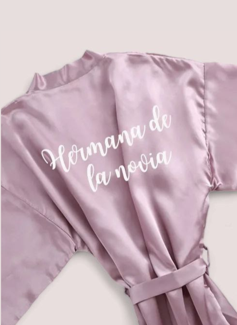 Bata Estampado Hermana de la Novia