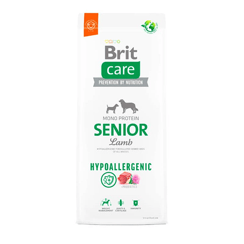 Alimento Brit Care Perro  Senior Lamb & Rice hipoalergenico 12kg