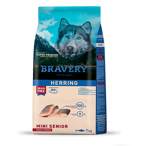 Bravery Perro herring senior mini senior 7 kg