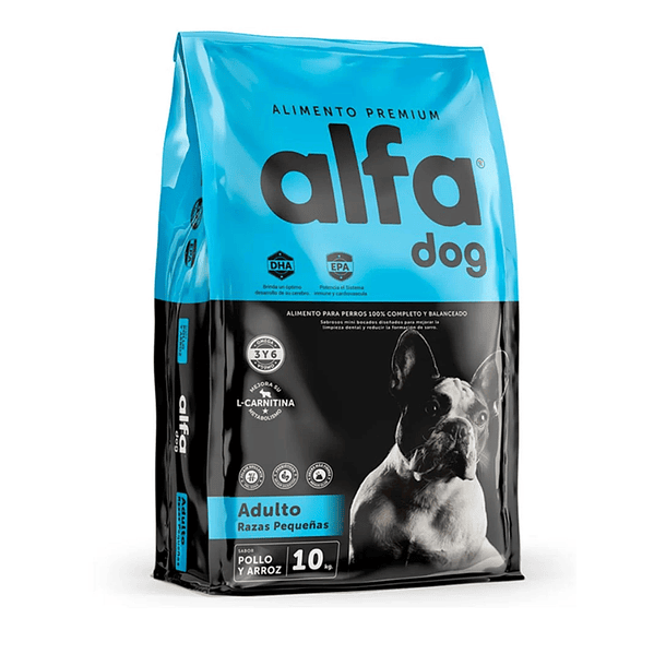 Alimento Alfa Dog Adulto raza  pequeña 10 kg