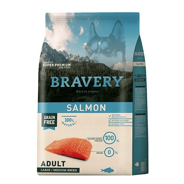 Bravery Salmon Perro Adulto 12 kg 36