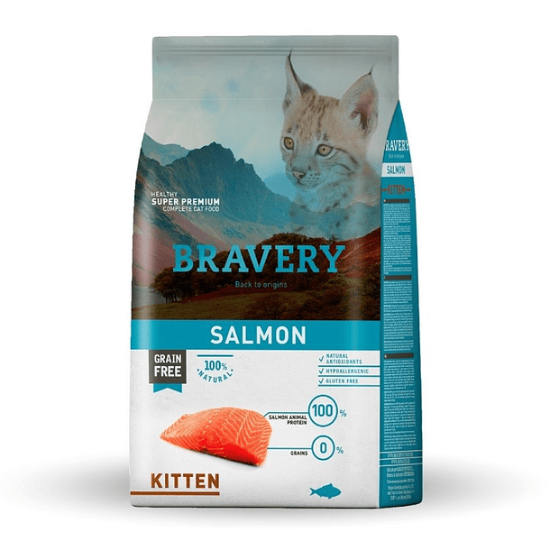 Bravery Gato Kitten Salmon  2 kg 1