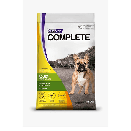 Vitalcan Complete Perro Control Peso 20 Kg 