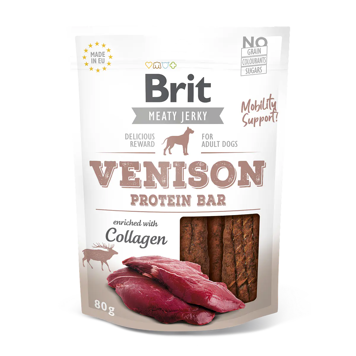 Brit Snack Venado con Colágeno 80g