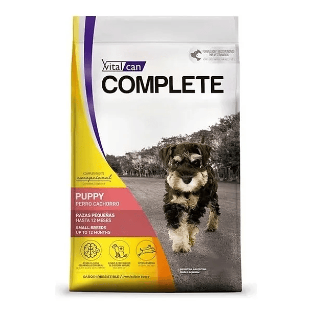 Vitalcan Complete Perro Cachorro Raza Pequeña 7.5 Kg – Alimento Premium para Cachorros Small Breed