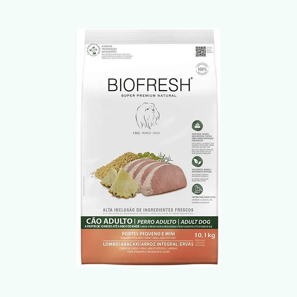 Biofresh Adulto Razas Pequeñas y Mini Sabor Cerdo&Piña 10.1Kg