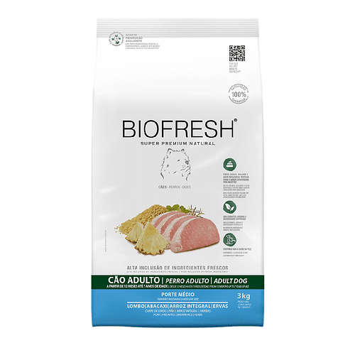 Biofresh SP Perro Adulto Raza Mediana Sabor Cerdo&Piña 3Kg