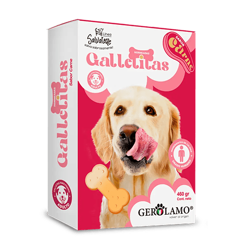 Gerolamo Galleta Hueso Perro Adulto Clasica Sabor Carne 460Gr