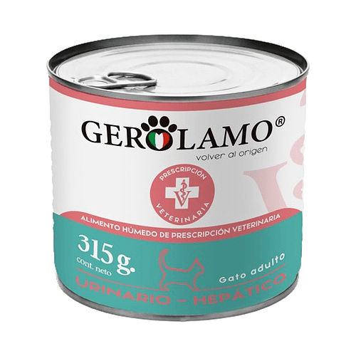 Gerolamo Pate Gato Adulto Urinario-Hepatico 315Gr