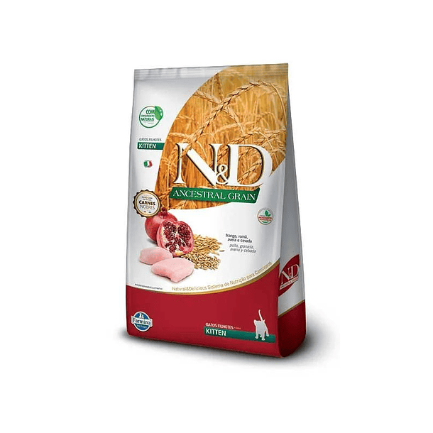 N&D Grano Ancestral Pollo Gatito 7,5 kg | Alimento Premium Crecimiento 