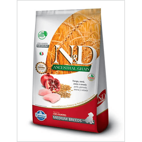 Preventa N&D Ancestral Canine Frango Adult Medium 10,1 kg – Nutrición Natural para Perros Adultos