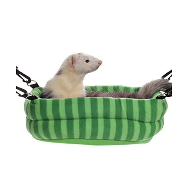 Marshall Hamaca para Hurón 2 en 1 – Cama Colgante Reversible y Refugio Suave para Hurones de Todas las Edades