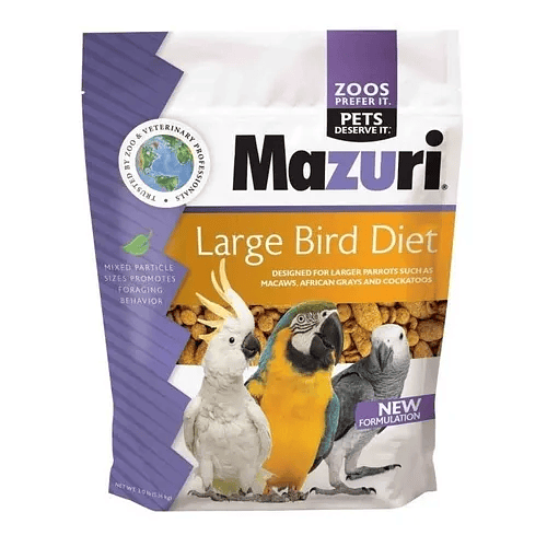 Mazuri Large Bird Diet 1.36 kg — Alimento Completo para Aves Medianas y Grandes