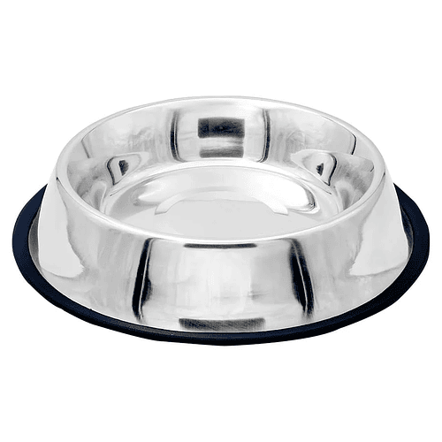 Plato de Acero Inoxidable para Mascotas 18 cm