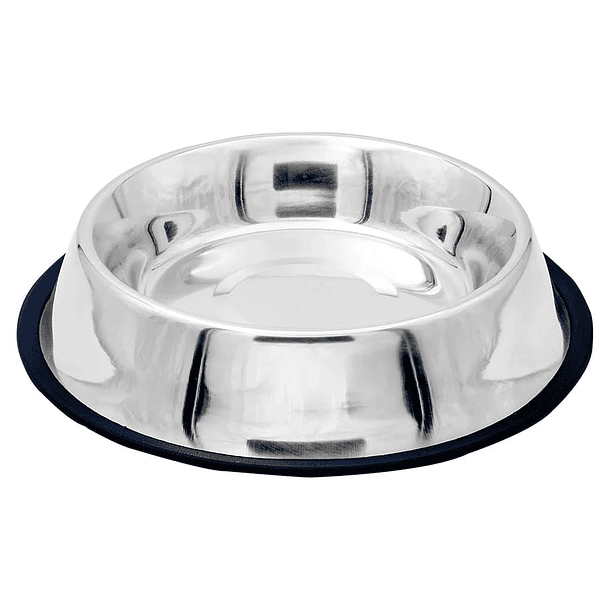 Plato de Acero Inoxidable para Mascotas 18 cm