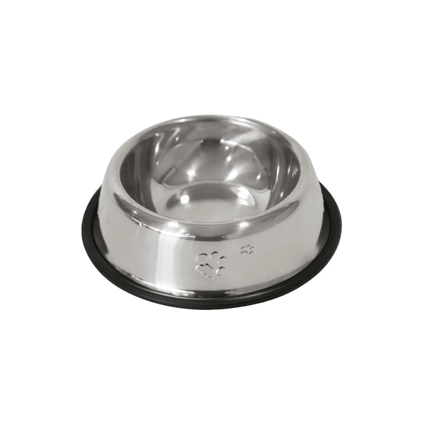 BRNX Plato de Acero Inoxidable 12 cm - Comedero para Mascotas